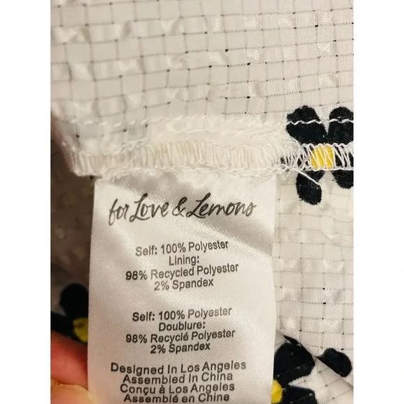 For Love & Lemons Connie Mini Dress size M NWT - Picture 9 of 11